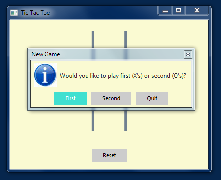Styled Tic-Tac-Toe Application with JavaFX and MonologFX